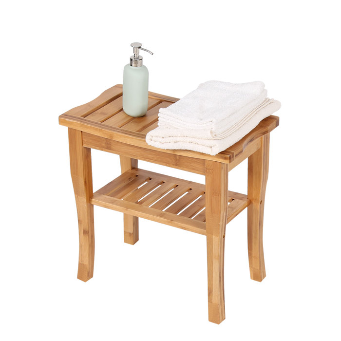 Kinbor Manufactured Wood Shower Bench & Reviews Wayfair